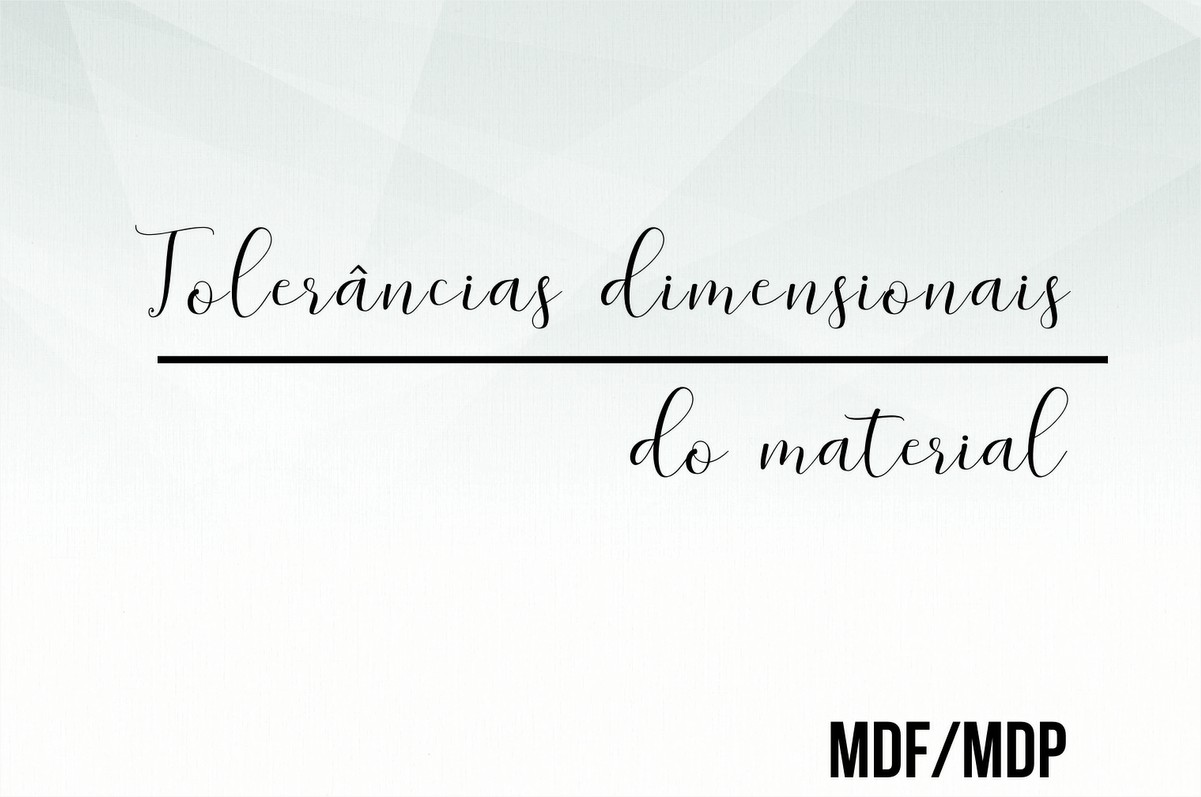Tolerâncias dimensionais do material
